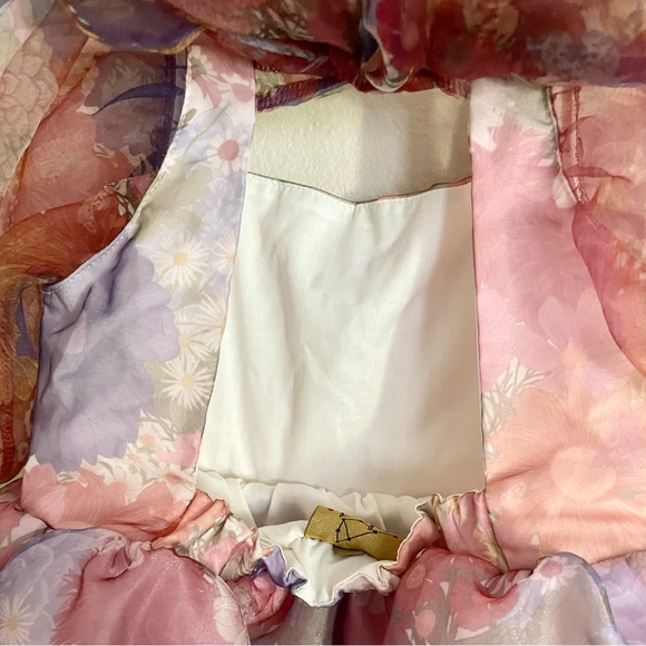 Pleiades Chloe Floral Puff Sleeve Dress - Picture 12 of 15